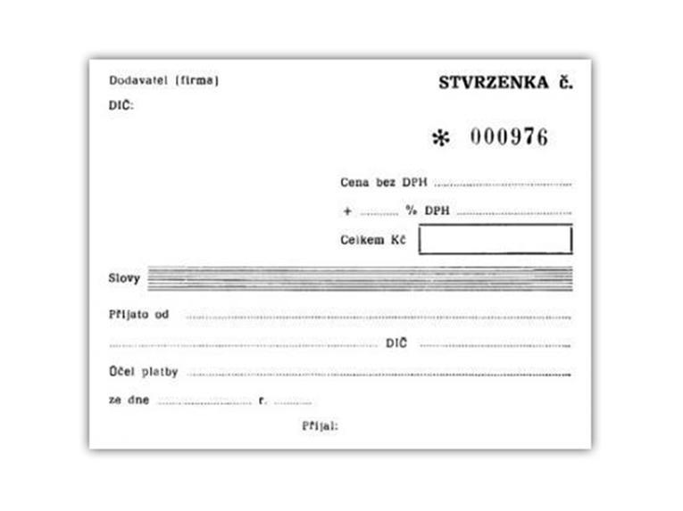 Akord stvrzenka A6 blok 3 x 25L samopropisovací, číslovaná