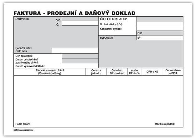 Akord faktura A5, blok 100 L, samopropisovací