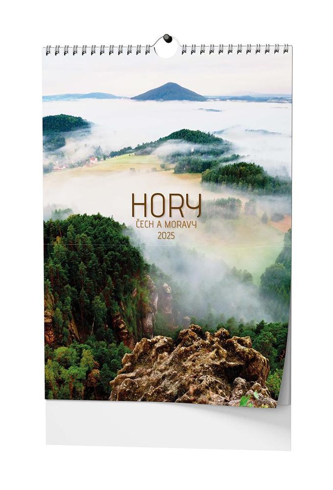 Baloušek Tisk kalendář nástěnný A3 Hory Čech a Moravy A3