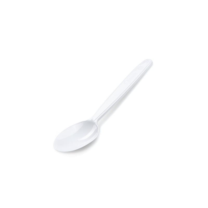 Lžička kávová PP znovu použitelná bílá 13cm / 50ks