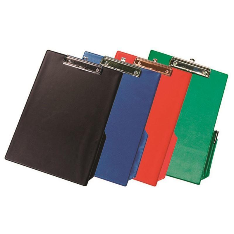 Podložka na psaní Q-Connect A4 s klipem + úchyt na tužku, mix barev